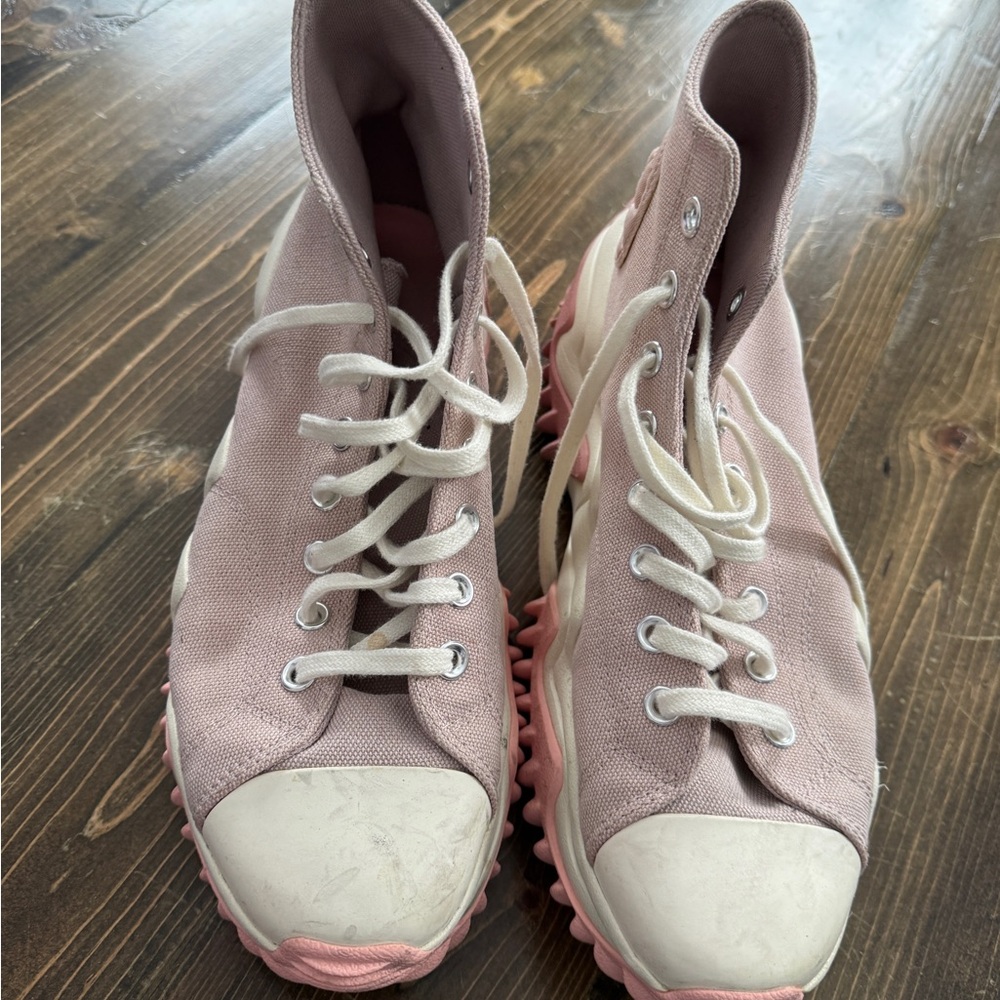 Stylish Converse High-Top platform Women's pink Sneakers